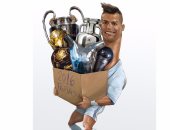 كاريكاتير.. رونالدو يعانى من آلام الظهر بسبب جوائز 2016