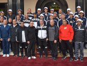 القائد العام يلتقى المنتخب العسكرى لكرة القدم قبل سفرة لبطولة العالم بسلطنة عمان