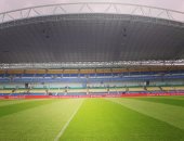 بالصور.. ملعب "لاميتى" يتزين لاستضافة افتتاح أمم أفريقيا