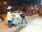  حملة نظافة مسائية لإزالة القمامة من شوارع دمنهور