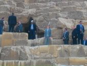ننشر صور زيارة نجل رئيس بيلاروسيا لأهرامات الجيزة