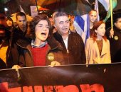 بالصور.. مظاهرات فى تل أبيب تطالب برحيل "نتنياهو" عن الحكومة بسبب فساده
