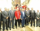 بالصور .. ملحق الدفاع بمسقط يقيم حفل استقبال لمنتخب مصر العسكرى بمنزله 