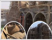 بالصور.. "اليوم السابع" يرصد أعمال ترميم الكنائس المحترقة بالمنيا