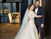 أصالة مهنأة عمرو يوسف وكندة علوش بعد زفافهما: مبروك علينا فرحتكم