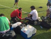 بالصور .. "لاصقة طبية" للننى ورباط ضاغط لمحمد صلاح استعداداً لأوغندا