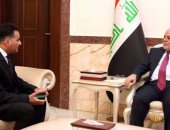 حيدر العبادى يلتقى السفير المصرى فى العراق بعد انتهاء مهام عمله