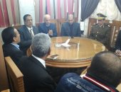 بالصور ..أمن كفر الشيخ يتواصل مع الغرفة التجارية لخفض الأسعار