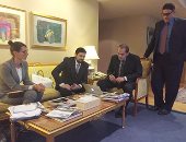 بالصور.. وزير الزراعة  من برلين :ميركل أعربت عن تقديرها للسيسى وتزور مصر قريبا