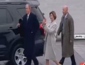 جورج بوش وزوجته يصلان البيت الأبيض لحضور حفل تنصيب ترامب رئيسا لأمريكا