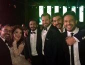 بالصور.. تامر حسنى ومحمد حماقى وخالد سليم فى حفل زفاف كندة وعمرو