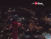بالفيديو.. ON live تحتفى بانطلاقها بالتقاط صورا من طائرة أعلى سفح الأهرامات وبرج القاهرة