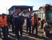 محافظ الغربية يتفقد منطقة ترحيل القمامة برفقة وفد المانى