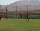 بالصور.. المنتخب العسكرى يستعد للجزائر بالتدريب على ركلات الجزاء  