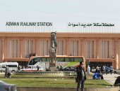 ننشر صور محطة قطار أسوان بعد تطويرها من الهيئة الهندسية للقوات المسلحة