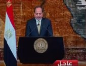 السيسي فى ذكرى الثورة: المصريون حافظوا على بلادهم من الخراب والتدمير