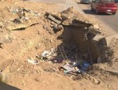 بالصور.. مواطن يشكو من وجود حفرة على طريق زهراء مدينة نصر