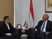 سحر نصر تناقش مع وزير الزراعة اللبنانى تعزيز العلاقات الاقتصادية