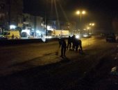 بالصور.. فتح طريق إسكندرية الزراعى بعد إزالة أثار  إنقلاب سيارة نقل