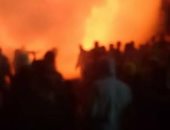 حريق هائل يلتهم مزرعة داوجن بالحامول في كفر الشيخ