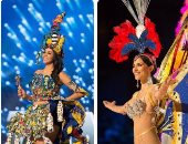 بالصور.. الأزياء الوطنية لملكات جمال الكون تعكس هوية الشعوب بلمسة "فانتازيا".. ملكة تنزانيا بفستان من الزجاجات الفارغة.. ممثلة أمريكا ببذلة رقص.. الهند أقرب لعروسة المولد.. وأوكرانيا مغطاة بالورود 