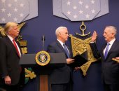 ترامب يحضر مراسم تعيين وزير الدفاع الأمريكى "جيمس ماتيس"