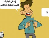 صلاح والحضرى وكهربا يفكون عقدة 31 عاما فى كاريكاتير اليوم السابع