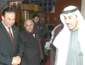 رئيس جامعة المنوفية يتفقد الجناح السعودى بمعرض الكتاب الدولى بالقاهرة