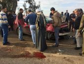 مصرع سيدة وإصابة 2 من أسرة واحدة فى انقلاب سيارة بطريق أسوان ـ أبوسمبل