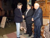 خالد جلال وخيري رمضان وطارق الشناوى بعزاء والدة محمد على خير