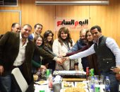 بالصور.. "اليوم السابع" يحتفل ويكرم أسرة فيلم "آخر ديك فى مصر"