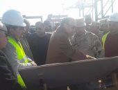 بالصور.. محلب ومميش ورئيس الهيئة الهندسية يتفقدون مشروعات شرق بورسعيد