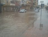 أمطار غزيرة على سواحل دمياط وتأثر حركة الصيد فى عزبة البرج وبحيرة المنزلة