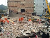 انتشال 4 جثث وإنقاذ شخص من موقع انهيار 4 منازل شرقى الصين