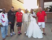 كوبر والحضري في حفل زفاف بالجابون