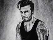 رسومات لمشاهير كرة للفنان المبدع محمود سليم بالرصاص والجاف