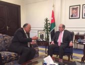 شكرى يبحث مع رئيس وزراء الأردن الأوضاع فى الأراضى الفلسطينية المحتلة