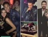 بالفيديو والصور.. نيمار وشقيقته يشعلان حفل عيد ميلاده بـ"غناء ورقص"
