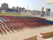 تواجد أمنى مكثف فى الزمالك ومرتضى منصور يطمئن على التجهيزات