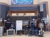 ضبط 4 متهمين بسرقة 7 محلات ومنازل بمدينة الحمام في مطروح