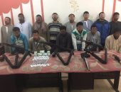 بالفيديو.. ضبط 18 شخصاً بحوزتهم أسلحة وحشيش وأقراص مخدرة فى بنى سويف