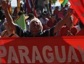 بالصور.. مسيرة حاشدة فى باراجواى للمطالبة بتنحى الرئيس هوراسيو كارتيس