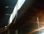 الحماية المدنية بالقليوبية تنقذ كوبرى مشاه من الانهيار بسبب حمولة سيارة نقل 