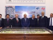 محافظ الإسكندرية يشارك فى تدشين بدء العمل بمقر الجامعة المصرية اليابانية 