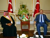 ولى العهد السعودى يجتمع بالرئيس التركى فى الرياض