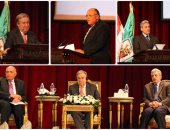 سكرتير عام الأمم المتحدة يتغنى بتاريخ مصر من جامعة القاهرة