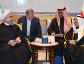 بالصور.. أمير الكويت يبحث مع رئيس إيران العلاقات بين البلدين فى قصر بيان