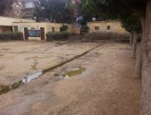 بالصور.. غرق مدرسة ابتدائية فى المنوفية بالمياه الجوفية