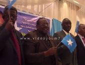 بالفيديو.. الجالية الصومالية تحتفل برئيس الصومال المنتخب