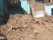 انهيار منزل مهجور مشيد من 3 طوابق بطوخ دون خسائر بشرية